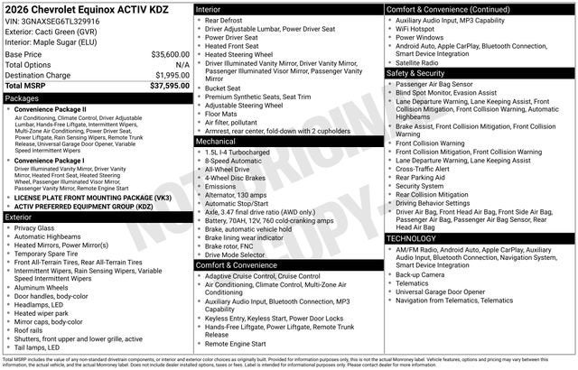2026 Chevrolet Equinox ACTIV