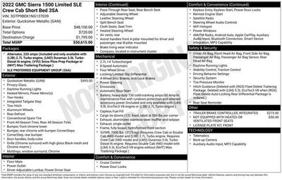 2022 GMC Sierra 1500 Limited SLE
