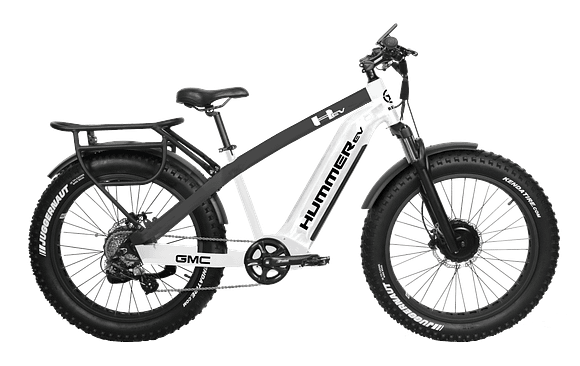 Black & White Hummer E Bike