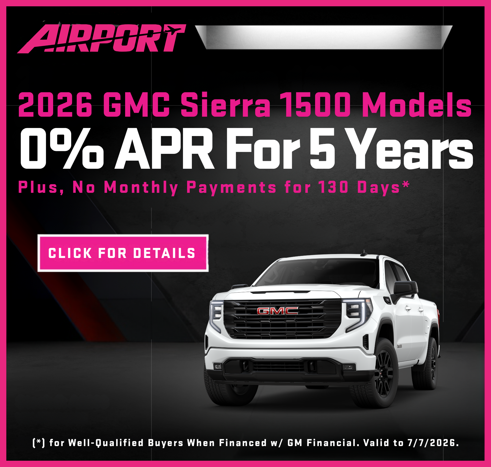 Lease Offer 2026 Sierra $449 per mo